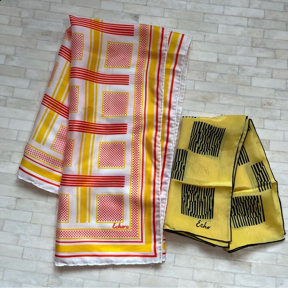 Echo Bright Colored Square Scarves Bundle - image 1